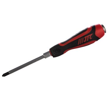 Изображение товара Отвертка крестовая JTC JTC-7618 PH2 усиленная со сквозным стержнем