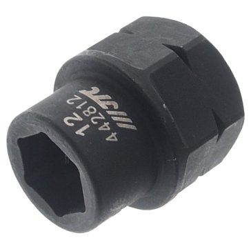 Изображение товара Головка торцевая ударная мини JTC JTC-442812, 6-гранная 1/2"х12мм, длина 28мм