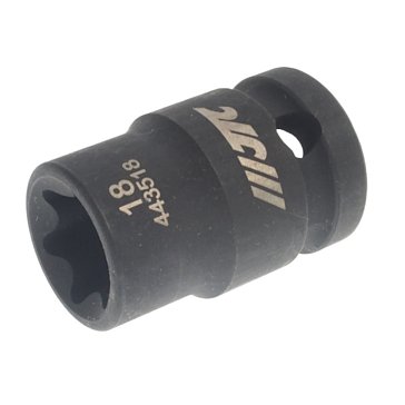 Изображение товара Головка торцевая ударная JTC TORX E18 1/2 дюйма квадратная, из хромомолибденовой стали