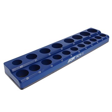 Изображение товара Магнитный держатель для головок JTC JTC-7674, 1/2", на 19 предметов, 360x85x34 мм