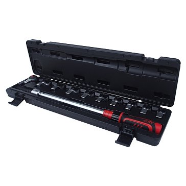 Изображение товара Динамометрический ключ JTC-6835K 14x18 с набором рожковых насадок 11 предметов