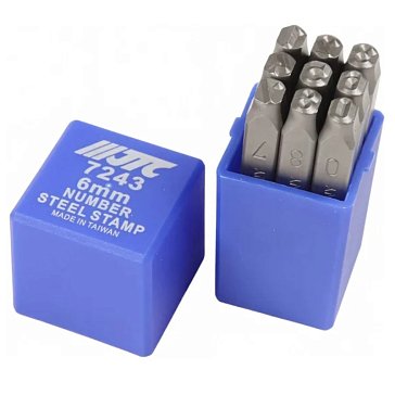 Изображение товара Клейма цифровые JTC JTC-7243 6мм HRC 60+ , для нанесения маркировок