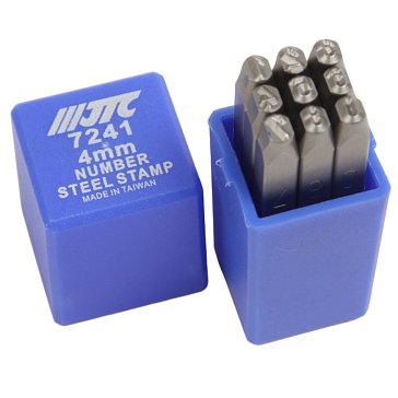 Изображение товара Цифровые клейма JTC JTC-7241 4мм HRC 60 высокопрочные для маркировки металла
