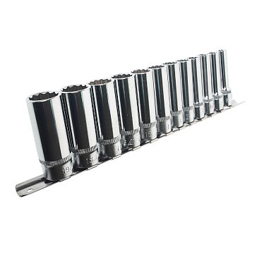 Изображение товара Набор головок торцевых глубоких 12-гранных 3/8" JTC JTC-T312M 8-19мм