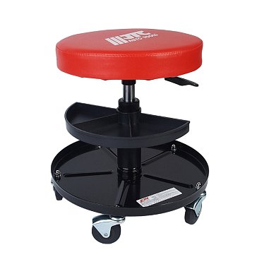 Изображение товара Передвижное сиденье JTC JTC-7917, на колёсиках, с пневмомеханическим приводом (груз-ть до 120 кг, круглое)