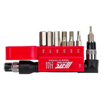 Изображение товара Набор бит JTC JTC-5359 8 предметов HEX 2-8, для дрели и шуруповёрта