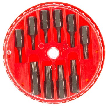 Изображение товара Набор бит JTC JTC-5361 10 предметов для дрели и шуруповёрта