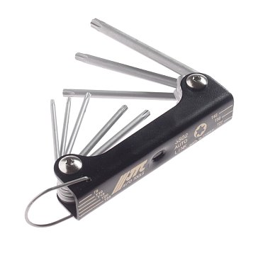 Изображение товара Набор ключей TORX JTC-3502 T9-T40 раскладной 8 шт тайваньский металл