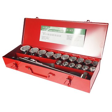 Изображение товара Набор головок торцевых 6-гранных JTC JTC-H621M, 3/4" 19-50 мм (в кейсе) 21 предмет