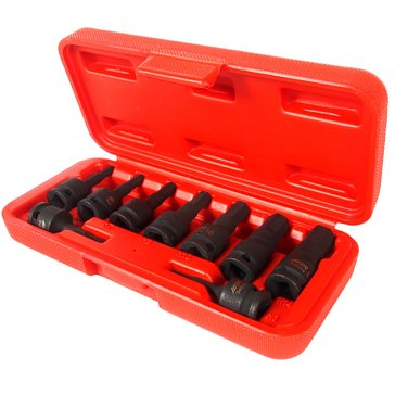 Изображение товара Набор головок ударных JTC JTC-J309H, HEX 3/8" H3-14мм, длина 52мм, в кейсе, 9 предметов