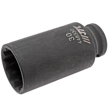 Изображение товара Головка торцевая ударная JTC JTC-448330 12-гранная 1/2 дюйма 30 мм