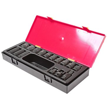 Изображение товара Набор торцевых ударных головок JTC 16 шт 12-гранных 1/2 дюйма в кейсе