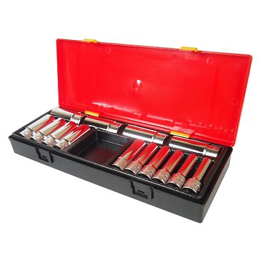 Изображение товара Набор торцевых головок JTC K4141 14 шт глубокие 6-гранные 1/2 дюйма кейс