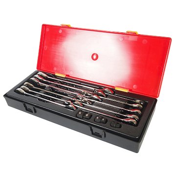Изображение товара Набор ключей рожково-накидных JTC JTC-K6141 14 предметов с трещоткой кейс