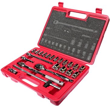 Изображение товара Набор головок торцевых JTC JTC-H322B 6-гранных, 3/8" 6-22 мм, в кейсе, 22 предмета