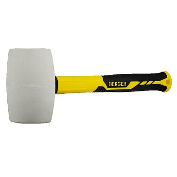 Изображение товара Киянка Berger BG1526 белая фибергласовая рукоятка 450 г
