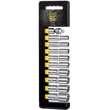 Изображение товара Набор удлиненных торцевых головок Berger BG BG2033 1/4 SuperLock 10 шт
