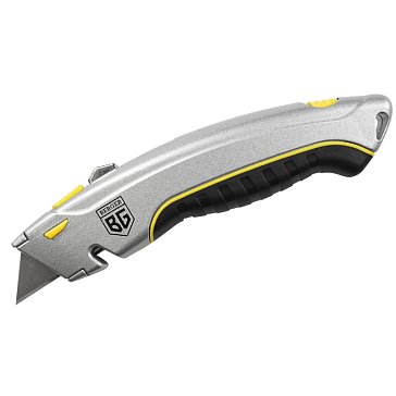 Изображение товара Металлический нож Berger BG1350 с трапециевидным лезвием 19 мм и 4 сменными лезвиями