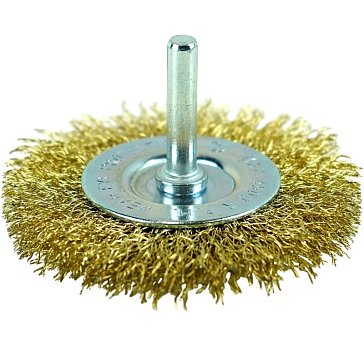 Изображение товара Кордщётка дисковая Berger BG1730 латунь 75 мм хвостовик 6 мм