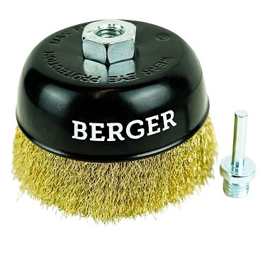 Изображение товара Кордщётка чашеобразная Berger BG1742 латунь сталь 125 мм М14