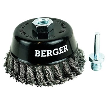 Изображение товара Корщетка чашеобразная Berger BG1744 для УШМ диаметр 100 мм