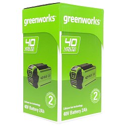 Аккумулятор Greenworks G40B2 2926907, 40V, 2 А.ч