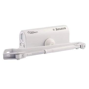 Изображение товара Доводчик дверной Нора-М Isparus ISP 430 17109 белый до 110 кг верхний монтаж