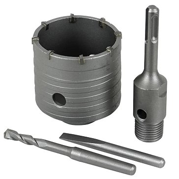 Изображение товара Коронка по бетону и кирпичу Berger BG1921 68 мм SDS+ твердосплавные напайки