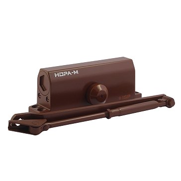 Изображение товара Доводчик дверной Нора-М ISPARUS 450 19300, от 120 до 170кг, коричневый