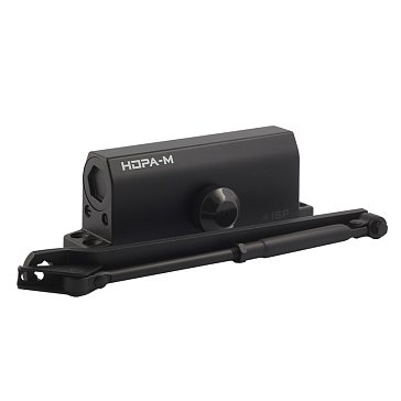 Изображение товара Доводчик дверной Нора-М ISPARUS 450 19301, от 120 до 170кг, черн.