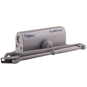 Изображение товара Доводчик дверной Нора-М URBOnization 540 16635, 80-120 кг, серый