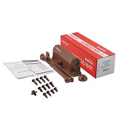 Доводчик дверной Нора-М ISPARUS 430F 18407, фиксация, от 50 до 110кг, коричневый