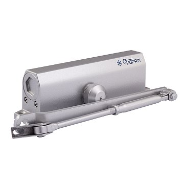 Изображение товара Доводчик дверной Нора-М 740DA 18411, от 60 до 110кг, серебро, с задержкой закрывания