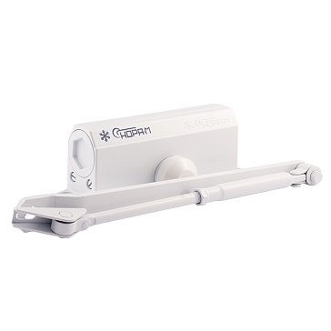 Изображение товара Доводчик дверной Нора-М 3S 4989 удлиненный рычаг, 50-80кг, белый