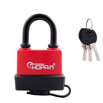 Изображение товара Замок навесной всепогодный Нора-М ЗНВ-700 16722, Красный - 45 мм