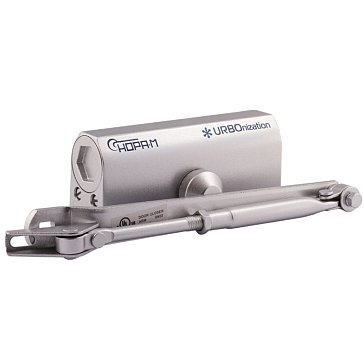 Изображение товара Доводчик дверной Нора-М URBOnization 520 16608, 25-70 кг, серебро