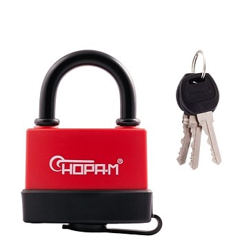 Изображение товара Навесной замок Нора-М ЗНВ-700 16725 всепогодный с автоматическим запиранием и влагозащитой