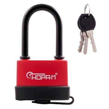 Изображение товара Навесной всепогодный замок Нора-М ЗНВ-700дд 16729 83 мм красный