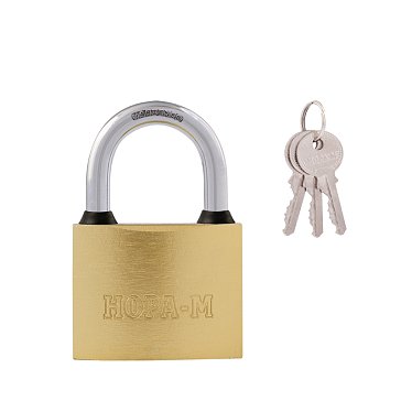 Изображение товара Замок навесной Нора-М ЗН-810 16881, Латунь - 75 мм