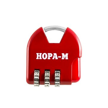 Изображение товара Замок навесной кодовый для чемодана Нора-М 601 17080, Красный - 35 мм