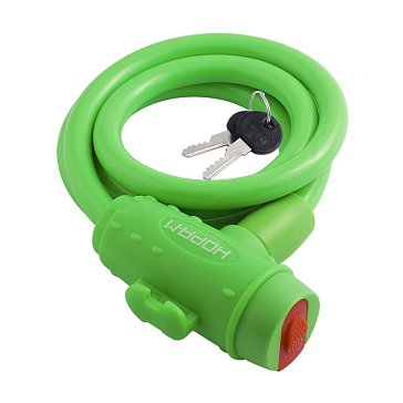 Изображение товара Велосипедный замок тросовый Нора-М №33 20273, 8х1000 мм, зеленый