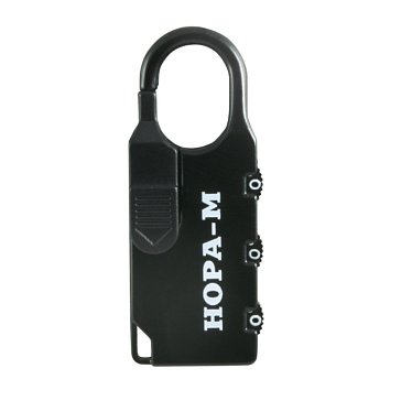 Изображение товара Навесной кодовый замок для чемодана Нора-М 605 17078 черный 24 мм