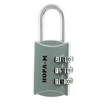 Изображение товара Навесной кодовый замок Нора-М 607 17082 серебристый, прочный и надежный