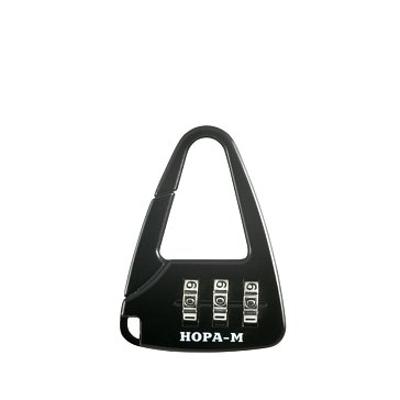 Изображение товара Навесной кодовый замок Нора-М 612 17083 черный 36 мм для чемоданов