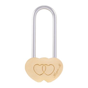 Изображение товара Навесной замок Нора-М 623 18786 сувенирный, золото, открытый, автоматическое запирание