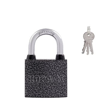 Изображение товара Навесной замок Нора-М ЗН-212 12971, 32 мм, закаленная сталь, графитово-серый