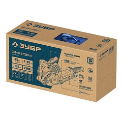 Электрический штроборез Зубр ЗШ-П45-2200 ПТК, профессионал, 2200Вт, мет. ящик