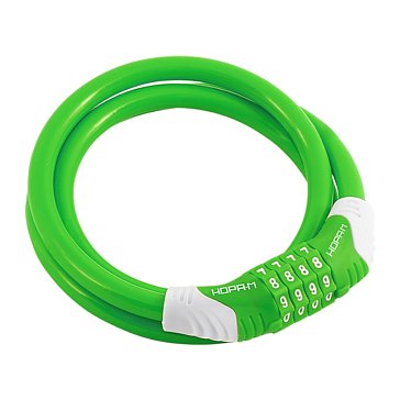 Изображение товара Замок-трос велосипедный Нора-М №31 19881, зеленый - 8х1000 мм