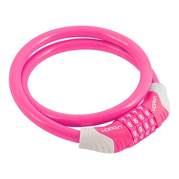 Изображение товара Замок-трос велосипедный Нора-М №31 20241, розовый - 8х800 мм