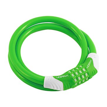 Изображение товара Замок-трос велосипедный №31 19890, зеленый - 12x1500 мм